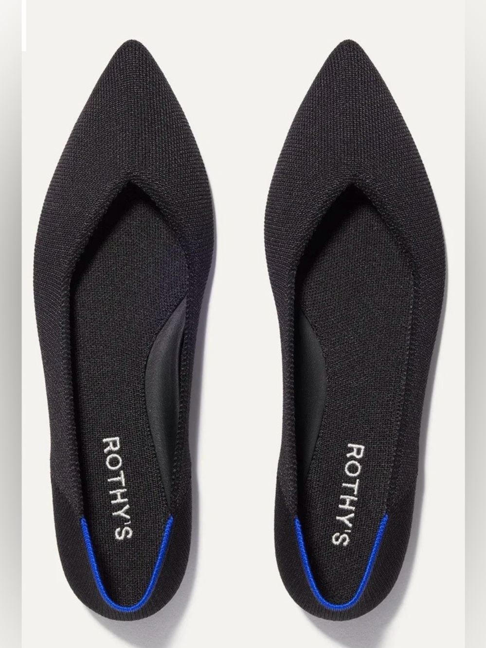 Rothy’s The Point II Black Flats - Picture 2 of 9
